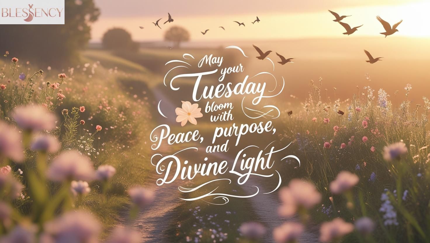 "Heartwarming Tuesday blessings and prayers images with poetic morning quote and peaceful background"