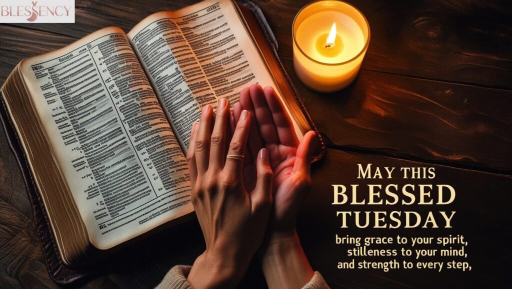 This Tuesday, may you walk in favor, rest in peace, and rise in strength. You are deeply blessed."