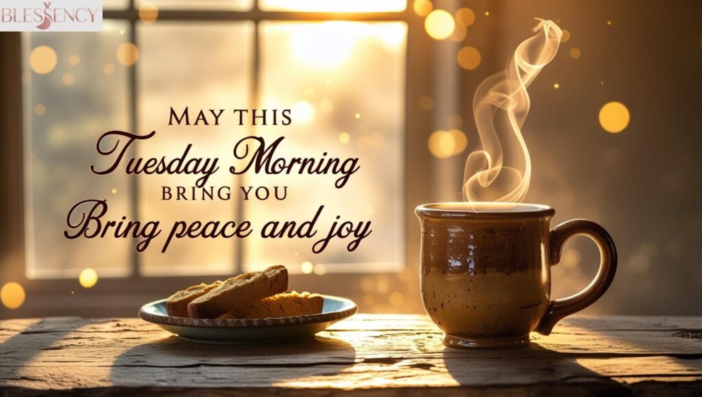 "This Tuesday, may your heart wake up in peace, your mind stay calm in every moment, and your day overflow with quiet miracles."

