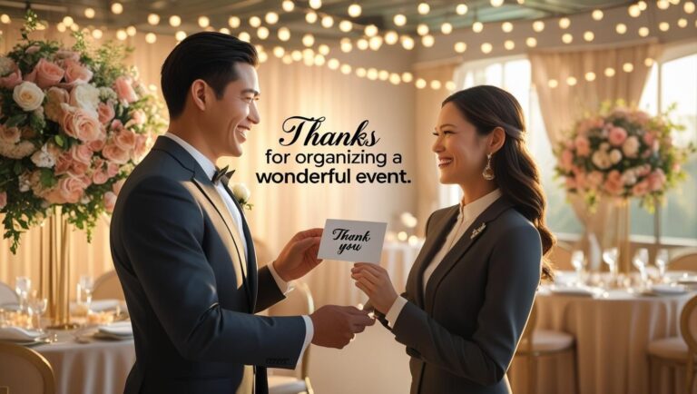 Heartfelt thanks for organizing a wonderful event, with warm professional atmosphere and genuine appreciation