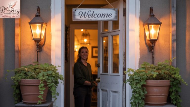 Warm welcome home entrance Thank You for Your Dinner Party