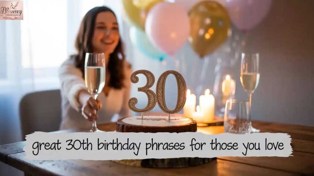 Great 30th Birthday Phrases for Those You Love – Heartfelt Celebration Image

