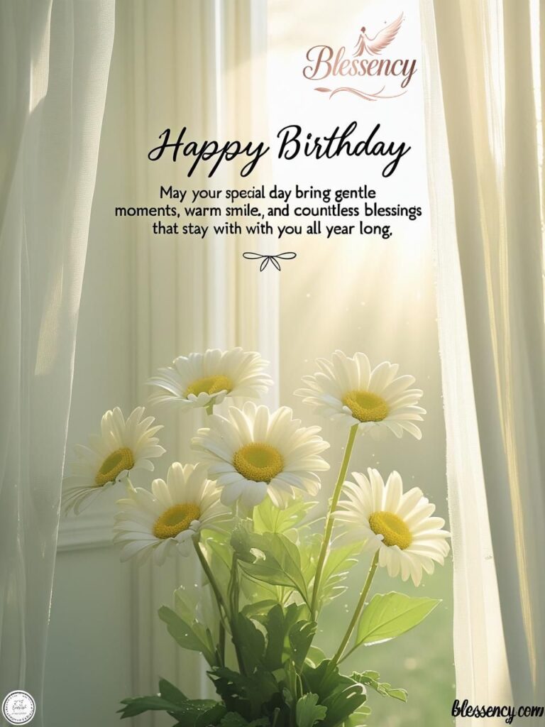 Happy Birthday Blessings Image Card