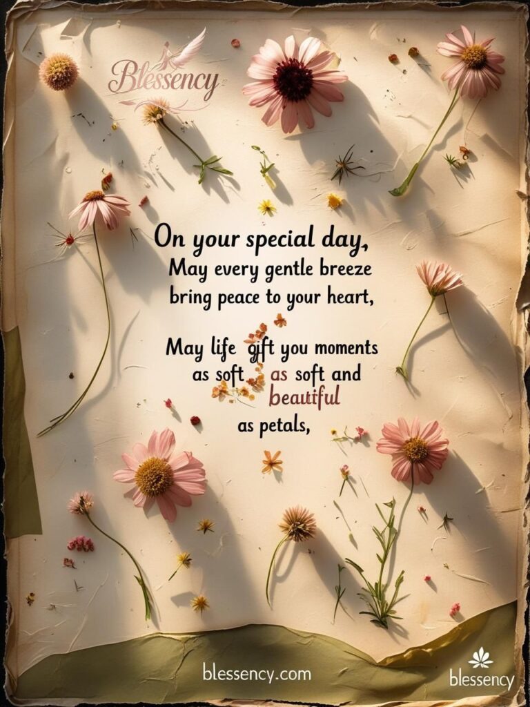 Happy Birthday Blessings Image Card