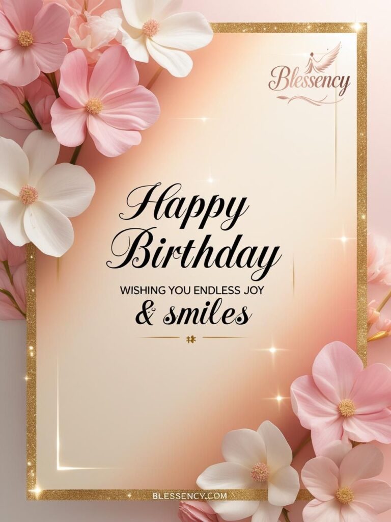 Happy Birthday Blessings Image Card