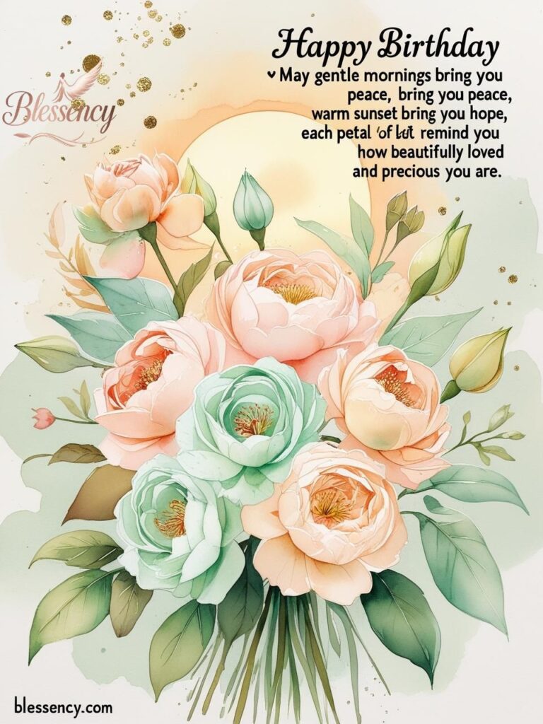 Happy Birthday Blessings Image Card