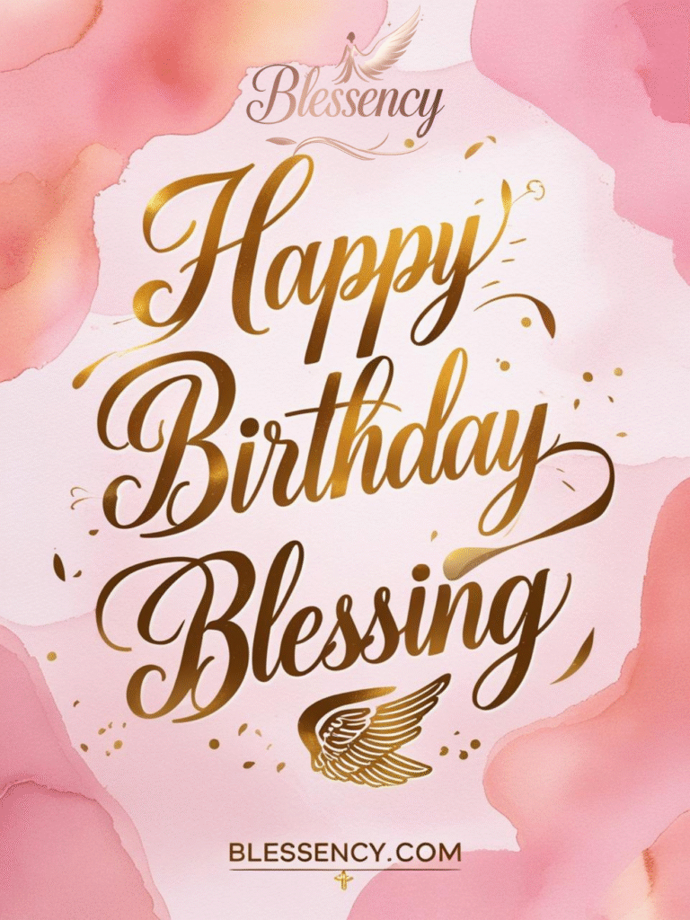 Happy Birthday Blessings Image Card
