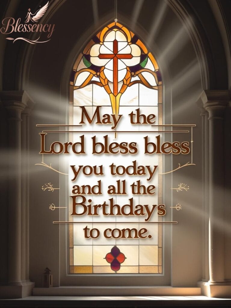 Christian Happy Birthday Son-in-Law Image with Religious Blessing