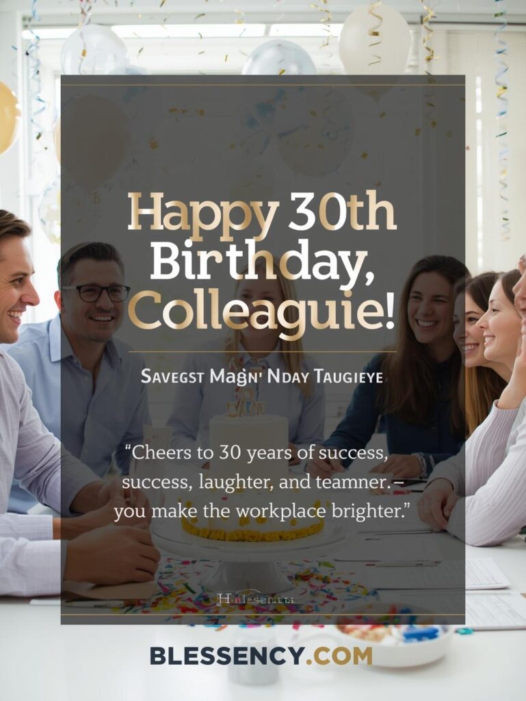 30th Birthday Sayings 60+ Happy 30th Birthday Messages and wishes 11 “Teacher offering best wishes for students before exams with faith and encouragement – inspirational classroom blessing by Blessency.com.”   Happy 30th Birthday saying