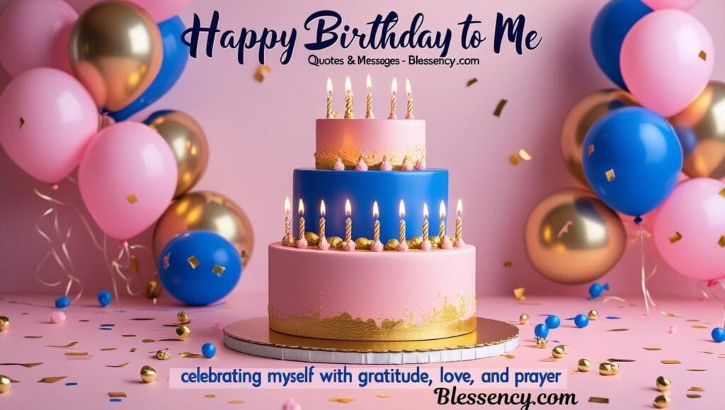 "Happy Birthday to Me Quotes & Messages – Birthday Prayers for Myself | Motivational Happy Birthday Messages | Self-Love Birthday Wishes & Affirmations | Heartfelt & Inspirational Quotes | Blessency.com"
