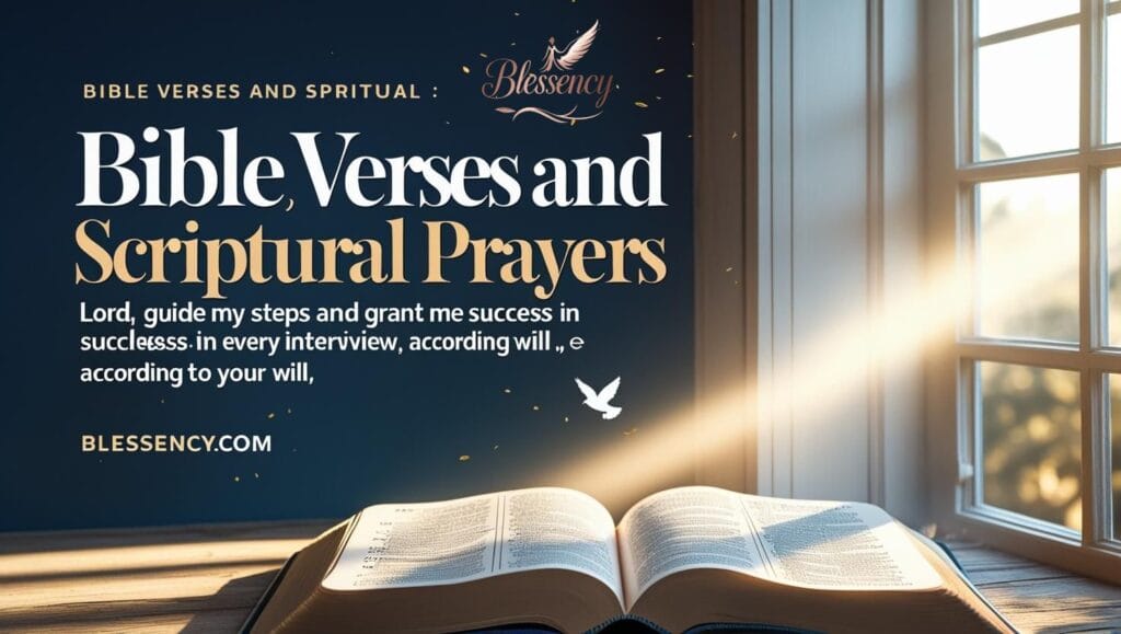 “Bible verses before job interview, scriptural prayers for interview success, Christian encouragement for job seekers, faith-based guidance for career – blessency.com”