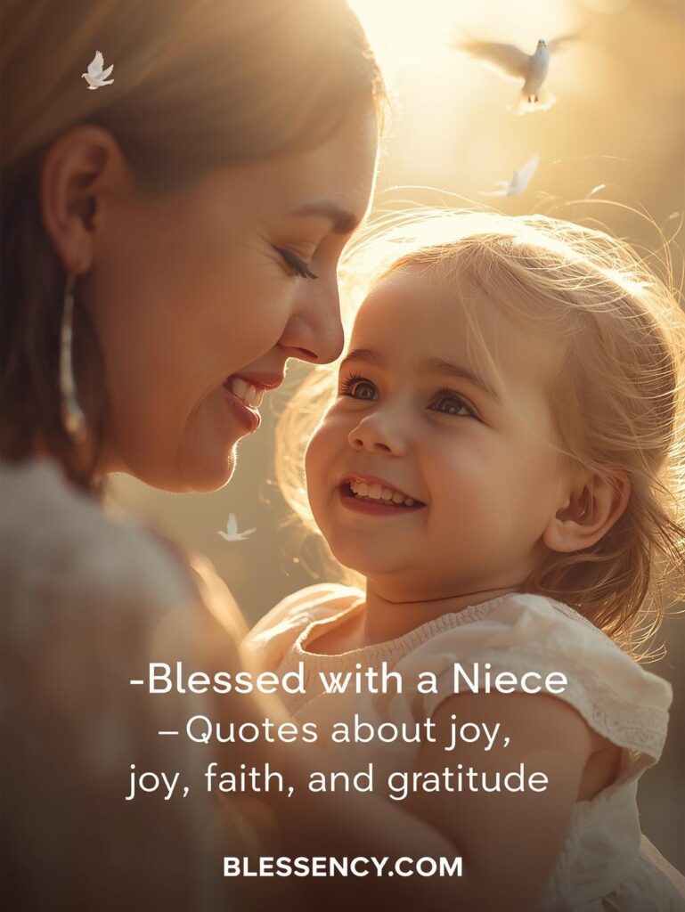 150+ Heartfelt Niece Quotes from Aunt and Uncle – Funny, Loving & Inspirational Messages 9 blessed with a niece – quotes about joy faith and gratitude
