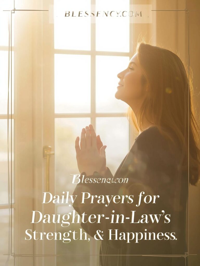 50+ Heartfelt & Powerful Prayers for Daughter-in-Law (Peace, Joy, and Blessings) 11 daily prayers for daughter in laws success strength and happiness