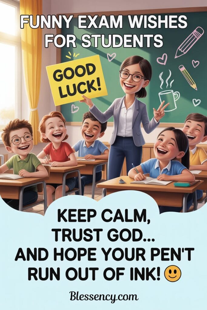150+ Positive And Best Exam Wishes for Students from Teachers 8 funny exam wishes for students