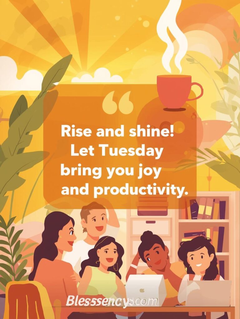 110+ Positive & Motivational Tuesday Quotes for Work, Happiness, and Inspiration 6 Good morning Tuesday motivational quotes for work, Morning motivational quotes for Tuesday, Uplifting quotes for a positive Tuesday, Positive Tuesday quotes, Tuesday motivation quotes, Blessency.com"