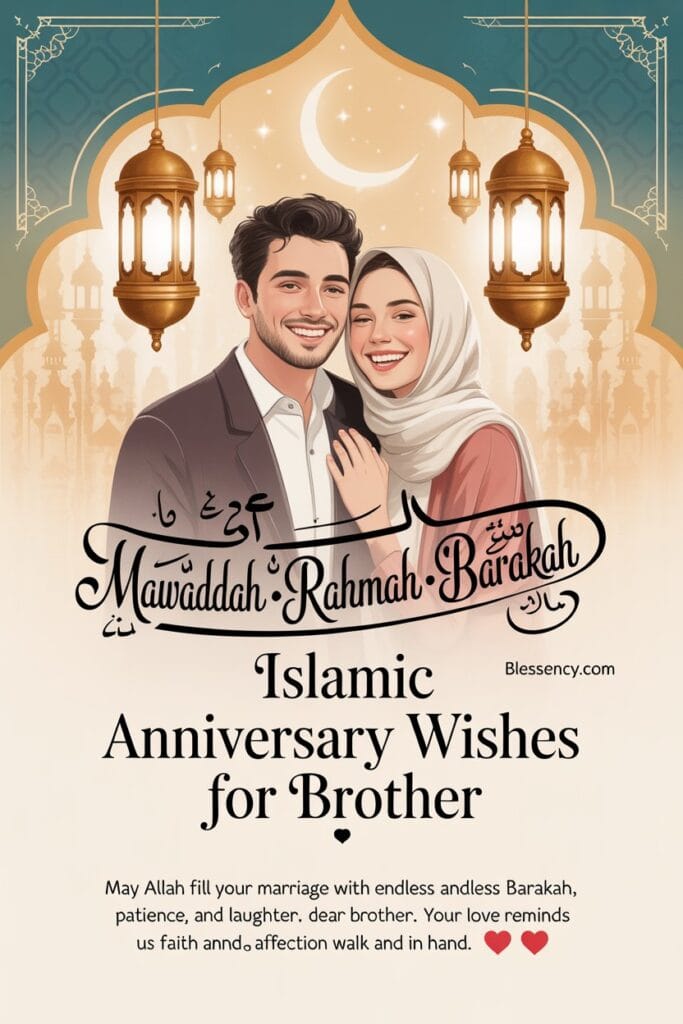 Islamic Wedding Anniversary Wishes — 130+ Prayers, Messages & Duas 5 islamic anniversary wishes for brother