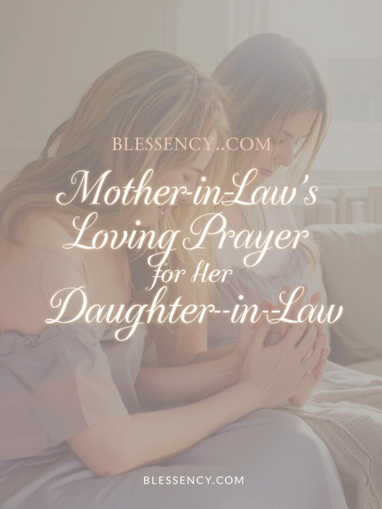 50+ Heartfelt & Powerful Prayers for Daughter-in-Law (Peace, Joy, and Blessings) 9 “Heartfelt image of a loving mother-in-law praying with her daughter-in-law, symbolizing faith, unity, and family blessings — Blessency.com”
