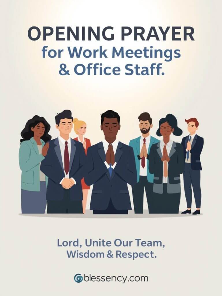 opening prayer for work meetings and office staff