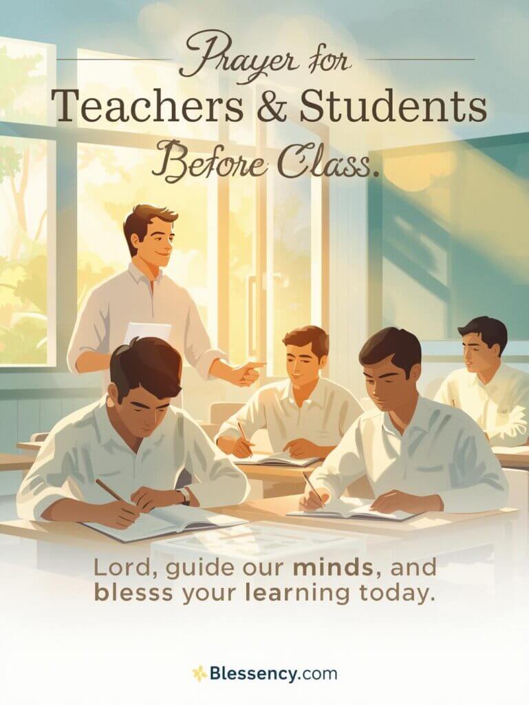 prayers for teachers and students before class