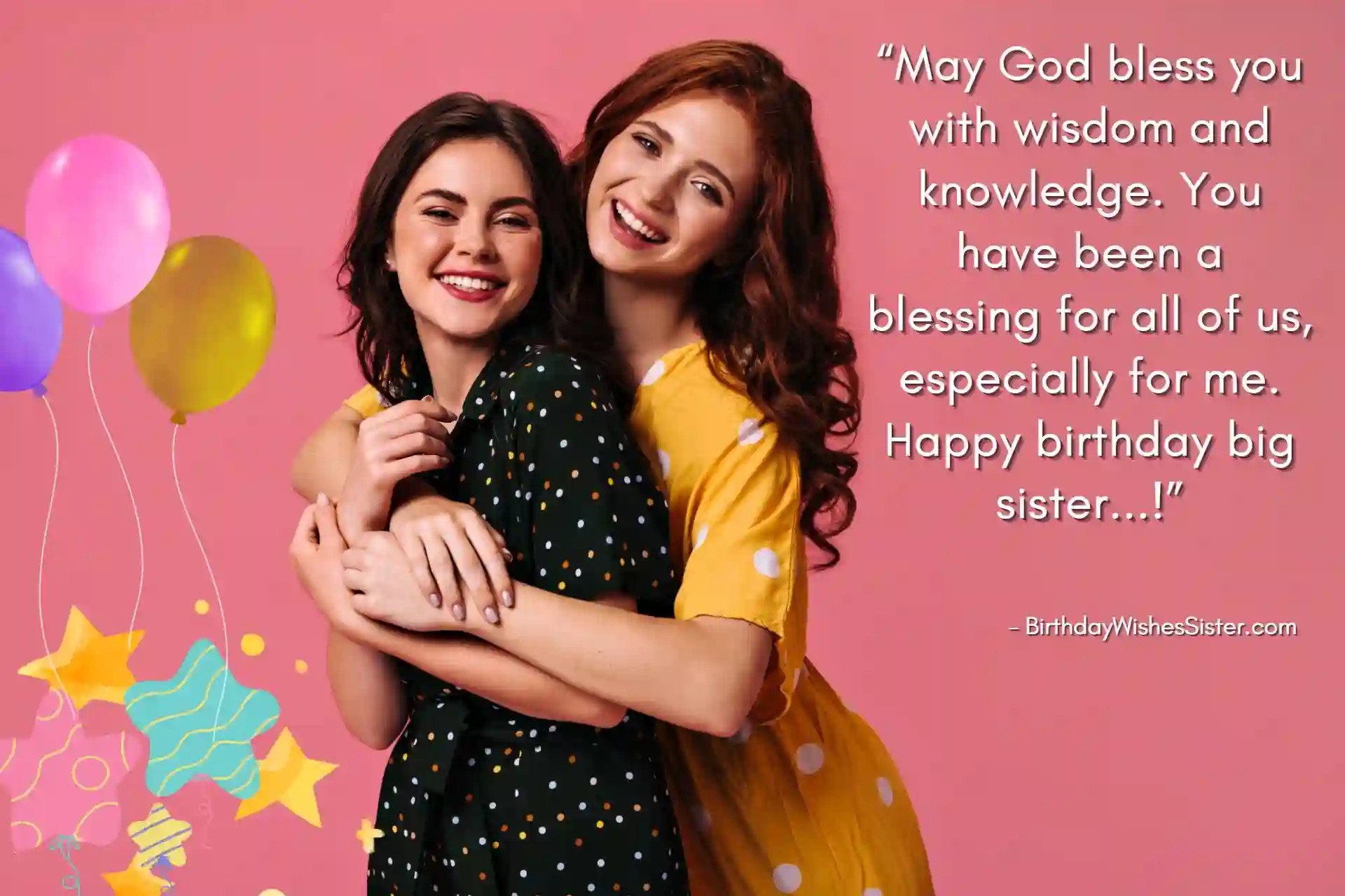 Birthday blessings for sister